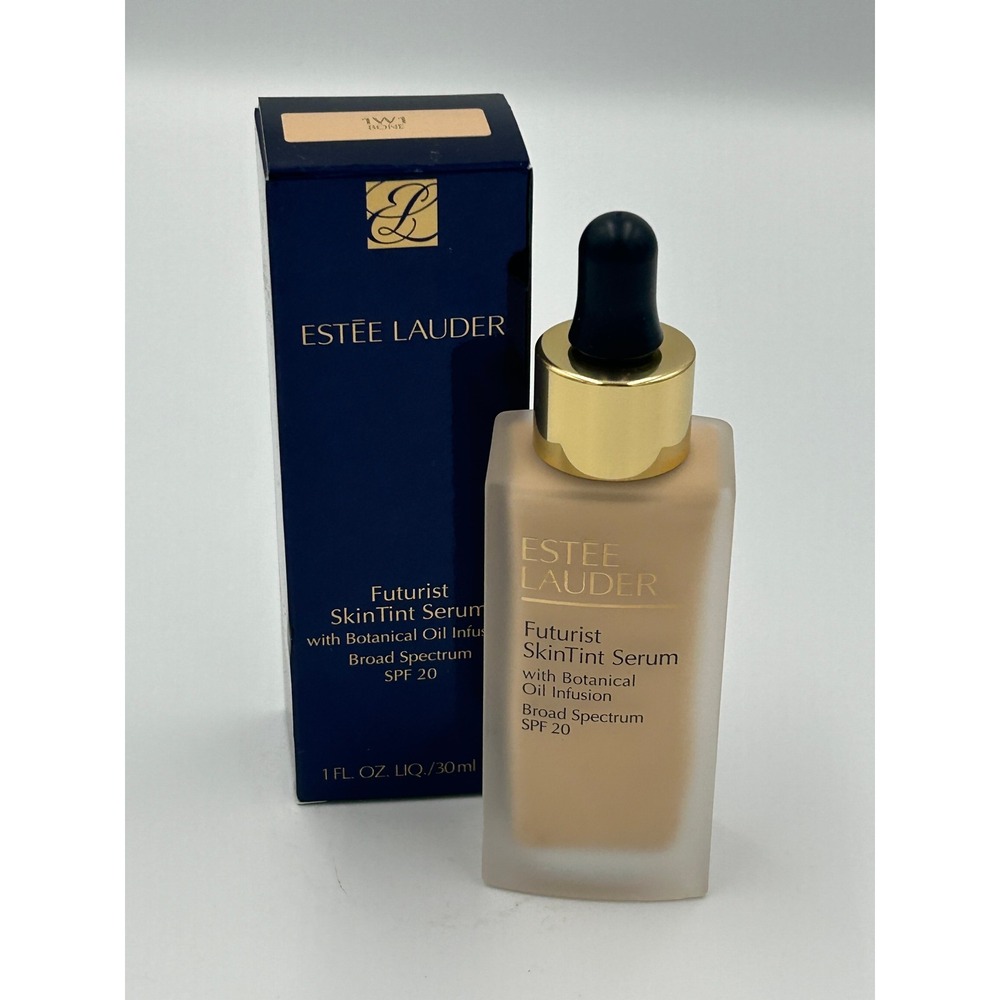 Estee Lauder Futurist SkinTint Serum 1W1 Bone 1oz SPF 20 New Botanical Oil